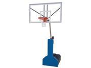 First Team Thunder Supreme Steel Acrylic Portable Basketball System With Regulation Size Backboard Purple