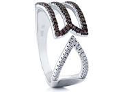 Doma Jewellery SSRZ672Chocolate Sterling Silver Ring With Micro Set Chocolate