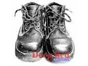 Deep Red Stamps 3X404453 Deep Red Cling Stamp 2 X2.1 Doc Martens Boots
