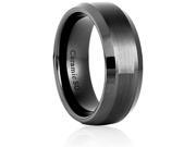 Doma Jewellery SSCER0179.5 Ceramic Ring 8 mm. Wide Size 9.5