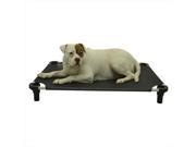 4Legs4Pets C BK4030GY 40 x 30 in. Unassembled Pet Cot Black with Gray Legs