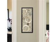 Stratton Home Decor SHD0232 Stamped Circles Panel Wall Decor 36 x 15.75 x 1 in.