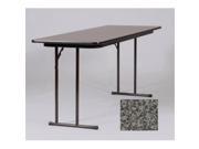 Correll St1860Px 07 .75 Inch High Pressure Off Set Leg Seminar Table Black Granite