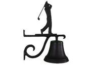 Montague Metal Products CB 1 88 SB Cast Bell With Satin Black Golfer Ornament