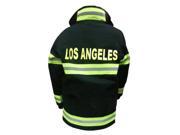 Aeromax FB LA 46 Junior Fire Fighter Los Angeles Suit Age 4 to 6 Years Black