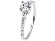 Doma Jewellery MAS02302 7 Sterling Silver Ring with Cubic Zirconia Size 7