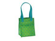 Joann Marrie Designs NLB2LTD Large Lunch Bag Lime with Turquoise Dots Pack of 2