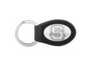 ZeppelinProducts NCS KL6 BLK NC State Leather Key Fob Black