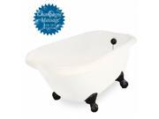 American Bath Factory T050A OB R B Champagne Trinity 60 in. Bisque Acrastone Tub Drain No Faucet Holes Small