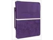 Christian Art Gifts 369650 Bible Cover Trendy Luxleather Jer 29 11 Medium Purple