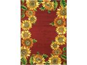 Homefires Rugs PPS JB111B Sunflower Field Area Rug 22 x 34 in.