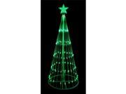 NorthLight 12 ft. Green LED Light Show Cone Christmas Tree Lighted Yard Art Decoration