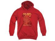 Trevco Star Trek Red Shirt Tour Youth Pull Over Hoodie Red Small
