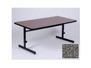 Correll Csa2448 07 High Pressure Top Adjustable Height Computer Station 21 to 29 Inch Black Granite