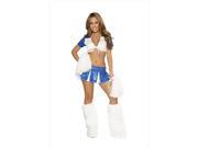 Roma Costume 14 4365 AS M L 3 Pieces Charming Cheerleader Medium Large Blue White