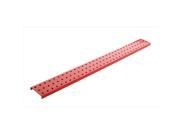 Alligator Board ALGSTRP3x32PTD RED Red Powder Coated Metal Pegboard Strips with Flange Pack of 2