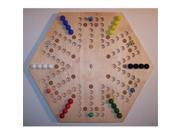 Charlies Woodshop W 1937alt. 3 Wooden Marble Game Board Hard Maple with 24 Birch Inlaid Spots