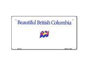 Smart Blonde BP 121 British Columbia State Background Novelty Bicycle License Plate