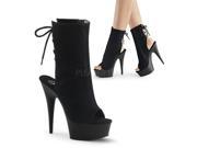 Pleaser DEL1018_BSUE_M 6 1.75 in. Platform Delight Shoe Black Size 6