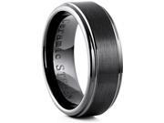 Doma Jewellery SSCER05211 Ceramic Ring 8 mm. Wide Size 11