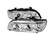 Spec D Tuning LHP X500 TM X5 Halo LED Projector Headlight for 01 to 03 BMW E53 Chrome 13 x 25 x 26 in.
