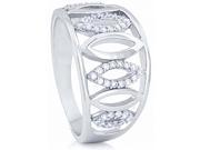 Doma Jewellery SSRZ6795 Sterling Silver Ring With CZ Size 5