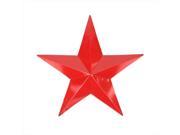 NorthLight 11.5 in. Scarlet Red Country Rustic Star Indoor Outdoor Wall Decoration