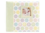 Baby Circles Post Bound Scrapbook W Window 12 X12