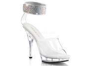 Fabulicious LIP142_C_M 7 0.75 in. Platform Stiletto Heel Shoe Clear Size 7