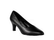 Pleaser DIV420_B_PU 12 Classic Pump Shoe Black Size 12
