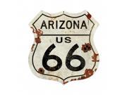 Pasttime Signs PTS449 Arizona US 66 Shield Vintage Plasma