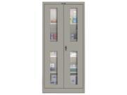 Hallowell 455C18SVA HG 400 Series Stationary SV Combination Cabinet 36W in. x 18D in. x 72H in. 725 Hallowell Gray Single Tier Double Safety View Door 1 Wi