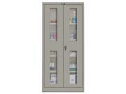 Hallowell 445W18EV HG 400 Series Stationary Ventilated Wardrobe Cabinet 48W in. x 18D in. x 72H in. 725 Hallowell Gray Single Tier Double Ventilated Door 1