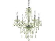 Elements 8355 4H Naples Mini Chandelier In Hand Polished