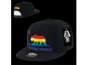Decky W1 CR RAINBOW California Republic Snapback Cap Rainbow