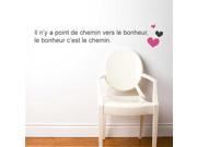 Adzif VAL032MULTI Le Chemin Du Bonheur Wall Decal Color Print