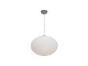 Callisto 50181 BS OPL 3 Light Ribbed OPL Glass Pendant in Brushed Steel with Opal Glass