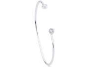 Doma Jewellery SSBAZ033 Sterling Silver Bangle With CZ 4.6 g.