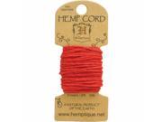 Hemptique HMC20 RED Hemp Cord 20lb 20 Pkg Red