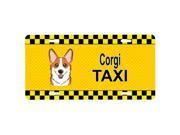 Carolines Treasures BB1378LP Corgi Taxi License Plate
