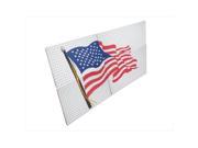Alligator Board ALAMERFLAG Powder Coated Metal Pegboard Panels Flange and USA Flag Pack of 4