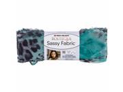 Coats Yarn E818 9953 Red Heart Boutique Sassy Fabric Yarn Teal Panther
