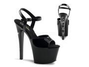 Pleaser SKY309SEXY_B_M 12 2.75 in. Platform Ankle Strap Sandal Black Size 12