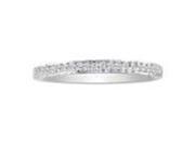 SuperJeweler H050501w 10W z5.5 0.1 Ct Micro Pave Womens Wedding Diamond Band In 10K White Gold Size 5.5