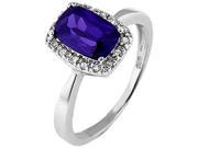 Doma Jewellery SSRZ394PR6 Sterling Silver Ring With Cubic Zirconia Size 6