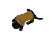 NorthLight Leopard Design Paw Print Fashion Fleece Lined Reversible Dog Jacket Extra Large Mocha Brown