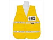 3asafety IC1000 Y Incident Command Vest Polyester Yellow Large Extra Large