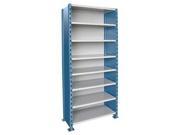 Hallowell H7723 2407PB Hallowell H Post High Capacity Shelving 48 in. W x 24 in. D x 87 in. H 707 Marine Blue Posts and Sides