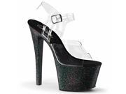 Fabulicious CLE406_C 7 Wrap Around Ankle Strap Sandal Clear Size 7