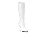 Funtasma Lust 2000 White Str Pat Knee Boot 3.75 Inch Size 11